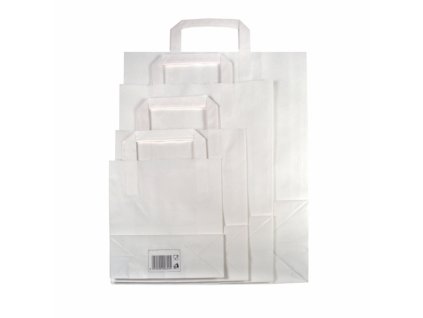 Papierová taška 32x16x44 biela