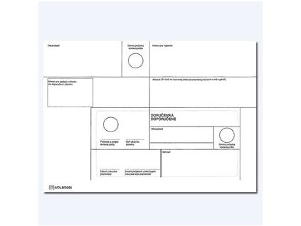 Obálka C5 Doporučene/1000 ks