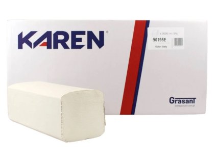 Utierky Z-Z-3000 biele KAREN 21x20cm 2-vrstvé 100% celulóza