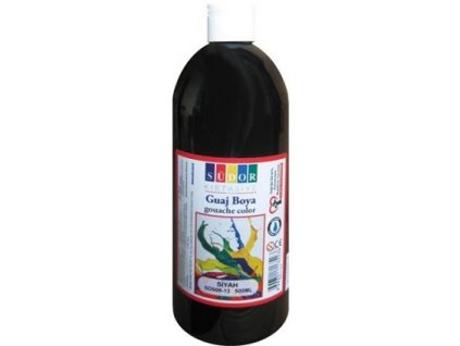 Tempera 500ml čierná Sudor