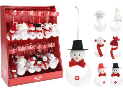 Snehuliak na zavesenie 348439 5x5x9cm