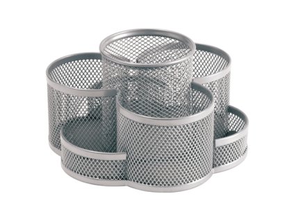 Drôtený stojan otočný 7-dielny, strieborný