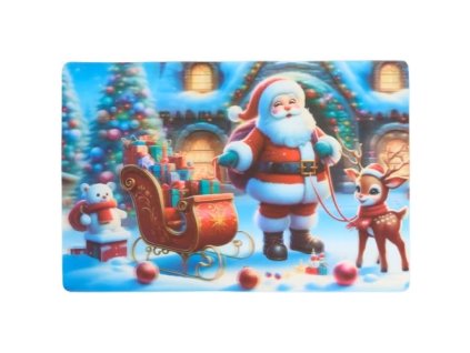 Holografická podložka Vianoce 30x45cm