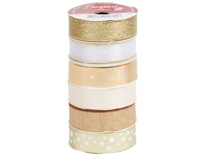 Vianočná stuha s mašľou/6rolkyx2m