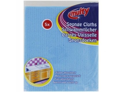 Špongiové utierky/5ks Multy