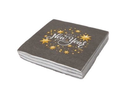 Luxusné obrúsky 38x38cm Silvester/20ks/2vrst.