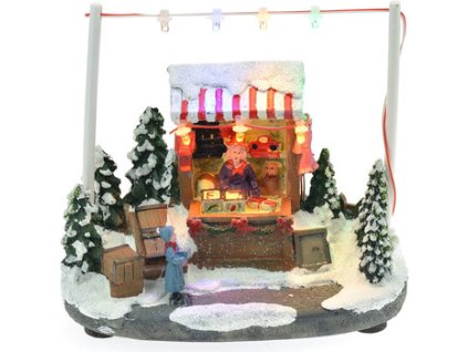 Vianočný domček LED 344043