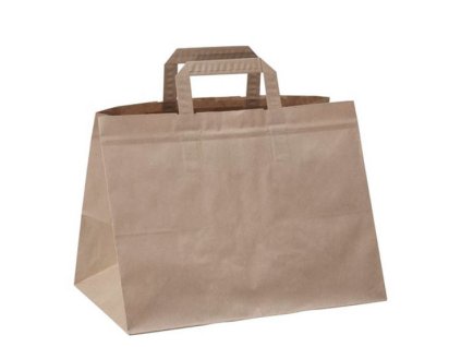 Papierová taška 32x17x27cm hnedá