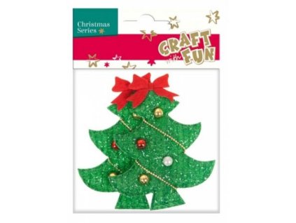 CF Vianočná dekorácia stromček/2ks