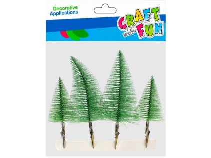 CF Dekorácia stromčeky/4ks-14cm