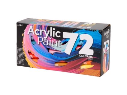 Sada akrylových farieb 72x20ml