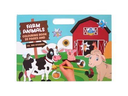 Omaľovánka s rúčkou + 200 samolepiek