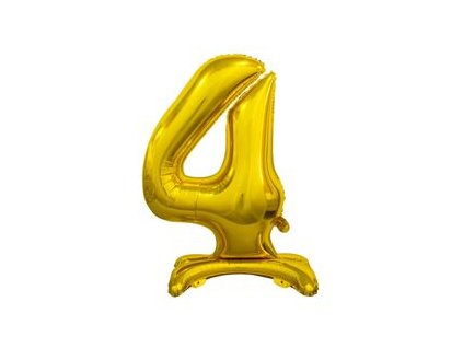 Balon 4 foliový 74cm zlatý