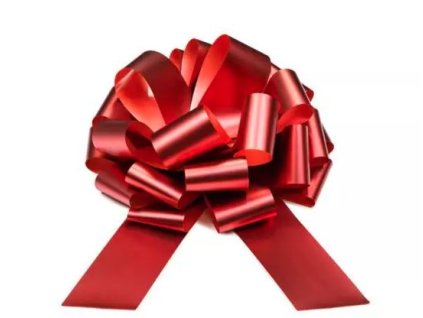 Sťahovacia stuha metal 3 cm x 100 cm červená