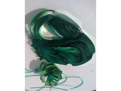 Sťahovacia stuha metal 5 cm x 100 cm zelená