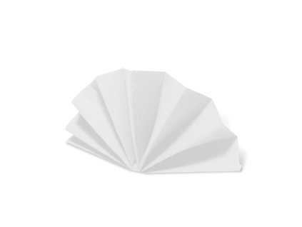 Obrúsky DekoStar biele 38x38 cm / 50 ks