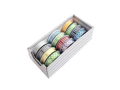 Stuha ozdobná H025 farebná potlač 16 mm x 3 m