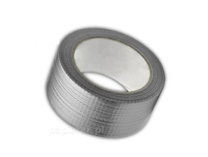 Lepiaca páska s tkaninou strieborná 48mmx20m