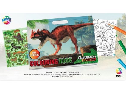 Maľovanka so samolepkami – Dinosaury