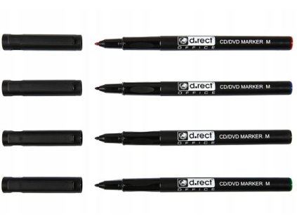 Popisovače M 0,1mm/sada 4farby na CD/DVD
