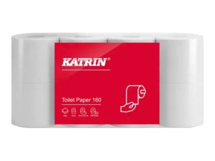 Toaletný papier 156 útržkov 18,3m x 9,2cm / 8 ks KATRIN  PLUS