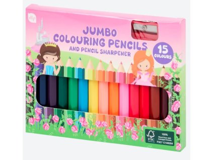 Pastelky Jumbo/15+strúhadlo