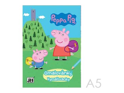 Omaľovánka A5+ Prasiatko Peppa