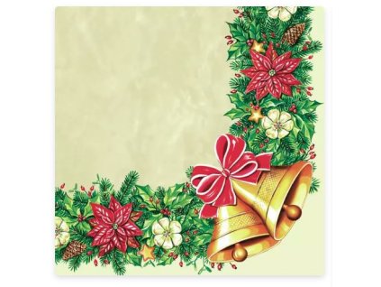 Obrúsky Daisy Vianoce 33x33cm/20ks/3-vrstvové