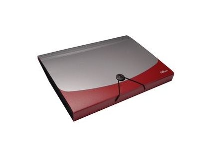 Taška 12 priehradiek D.RECT A4 červená