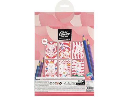 Trblietavé omaľovánky A4 6 listov