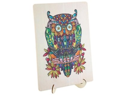 Drevené puzzle sova 133 dielov