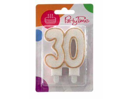 Sviečka 30 rokov Arpex zlatá