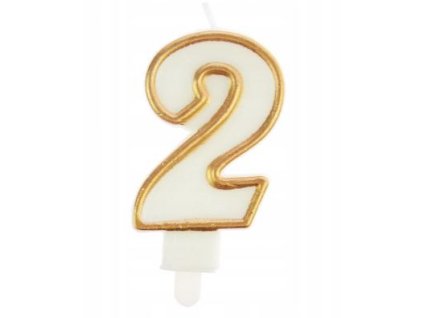 Sviečka 2 Arpex zlatá
