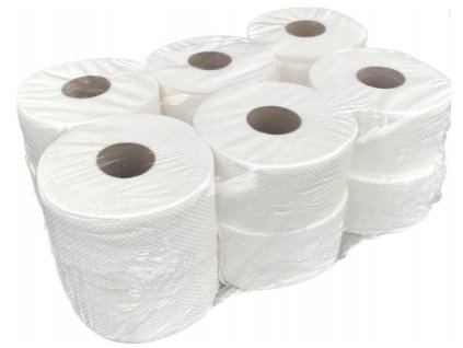 Toaletný papier jumbo TOTI NL 19cm/ 100m /12 kotúčov biely
