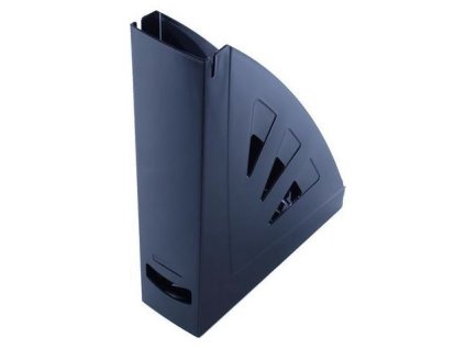 Zakladač, plastový, 75 mm, VICTORIA OFFICE, čierna