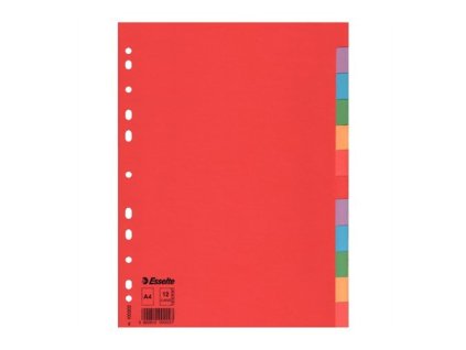 Kartónový rozraďovač 12 farieb Economy