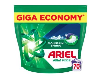 Ariel gélové kapsule na pranie Mountain Spring 70 ks/70 praní