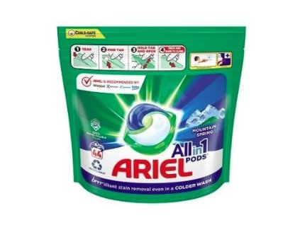 Ariel gélové kapsule na pranie Mountain  /44 ks