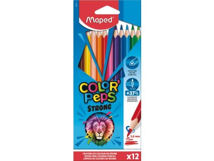 Bezdrevné pastelky 12 ks MAPED  Strong