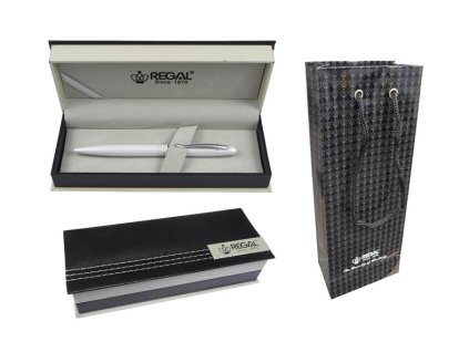 Guľôčkové pero Regal Alica biela 117407B