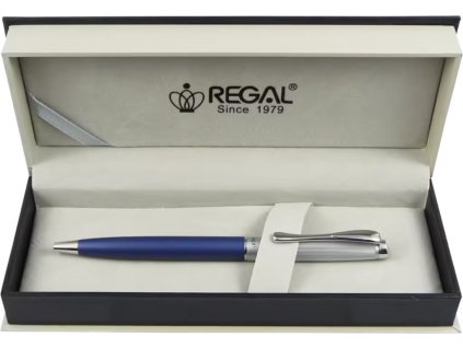 Guľôčkové pero Regal Cronos matná modrá 122 209B