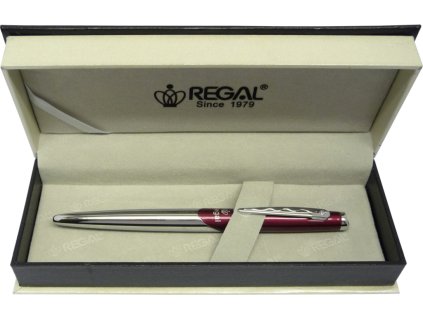 Guľôčkové pero Regal červené 25027B
