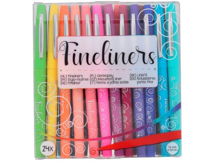 Fineliners s tenkým hrotom/24ks