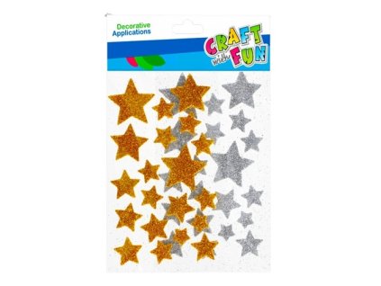 CF Penová dekorácia hviezdy trblietavé