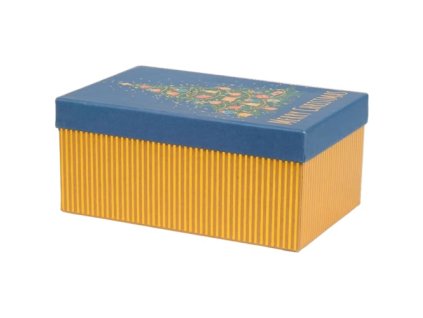 Darčeková krabička 23x15x10cm kraft/fólia