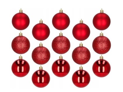 Vianočné gule v tube 16 ks