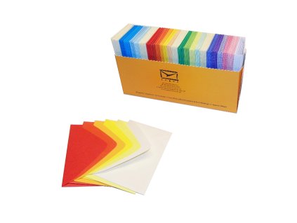 Obálky na vizitky farebné 100x60mm Logos