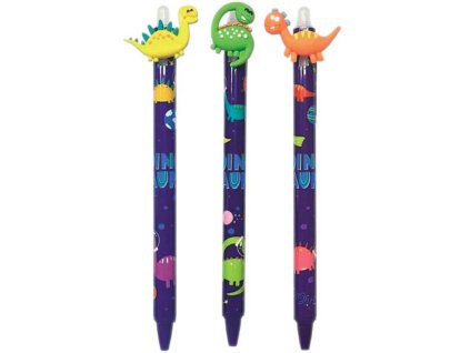 Gumovacie pero 0,7mm Dinosaur STK