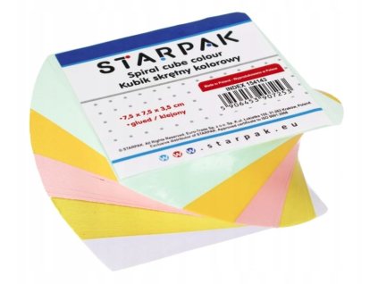 Blok točený dúha 7,5x7,5x4cm STK