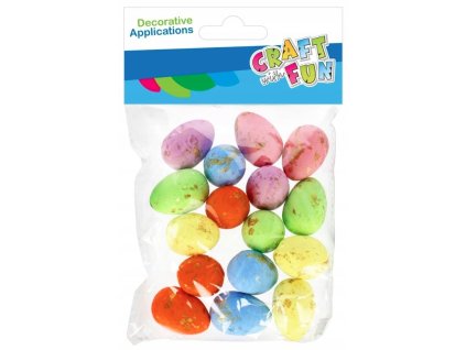 CF Polystyrenové vajíčka/16ks farebné